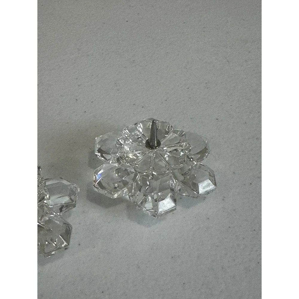 vintage swarovski Pin Top Candelstick‎ Lot Of 2